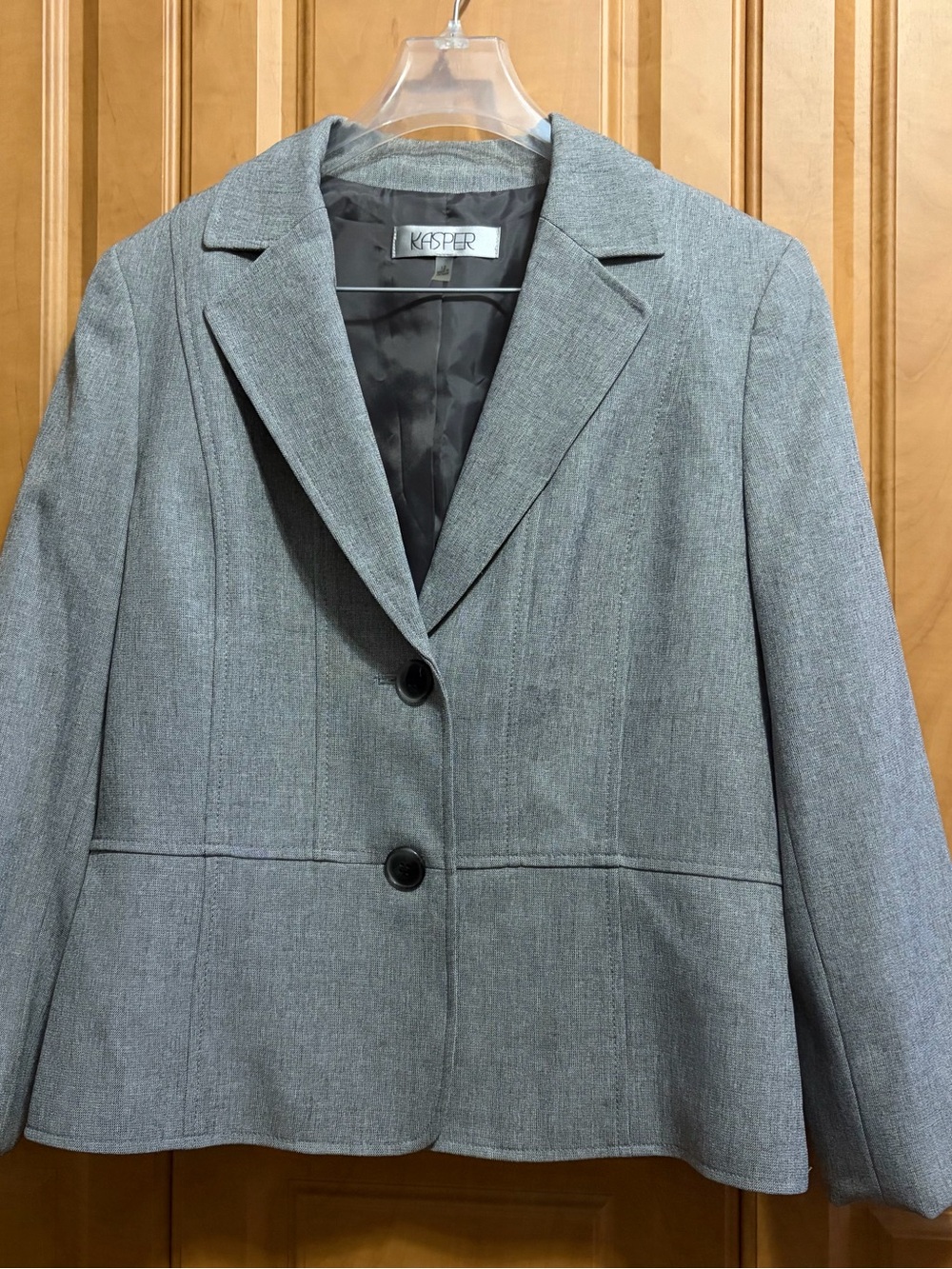 Kasper Gray Lined Blazer